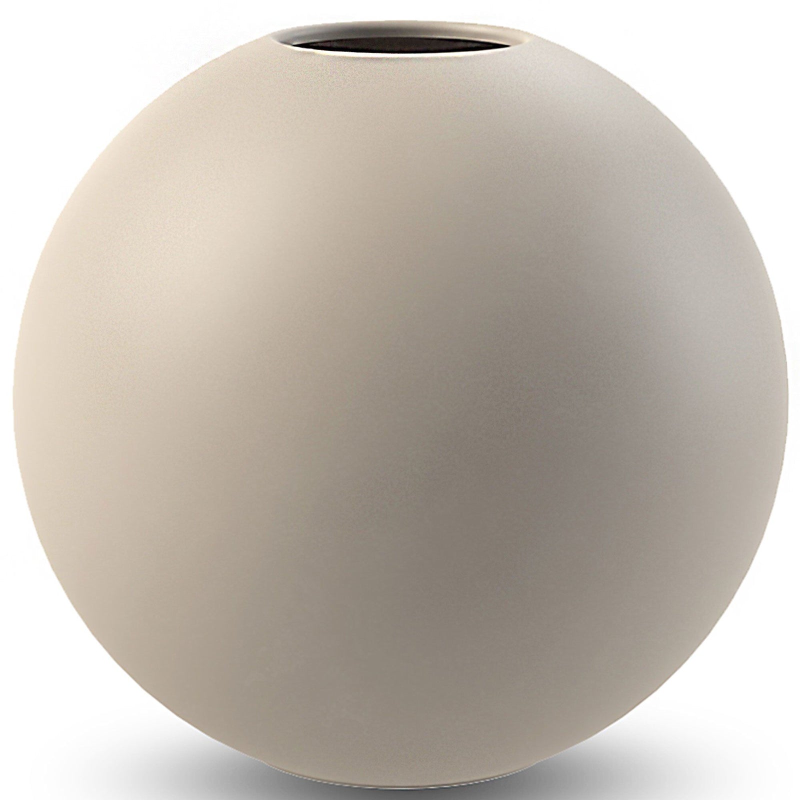 Cooee design Cooee design Ball vase, 20 cm, sand – frontbillede (Vase)