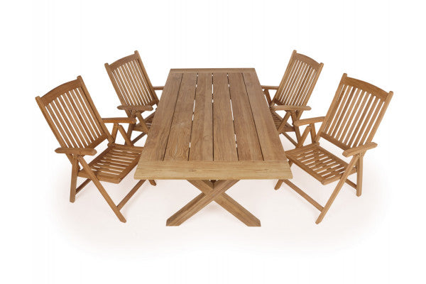 Produktbillede af Chadstone Madrid Teak Havemøbelsæt på tilbud i høj kvalitet