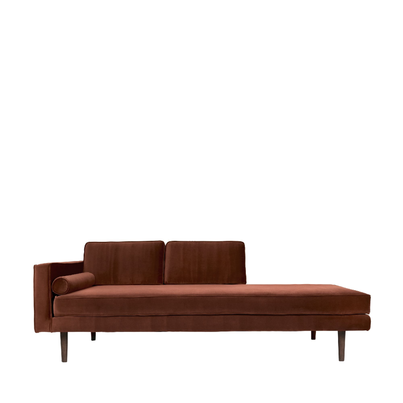 Broste Copenhagen Chaiselong - Wind - Caramel ❤ Stort online udvalg i Broste Copenhagen ❤ Billig fragt og hurtig levering 2 - 5 hverdage ❤ Varenummer: BYH-873678 / Ean: 5710688148578 på lager - Udsalg på Sofa - Over 360 kendte mærker på udsalg