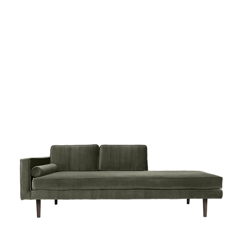 Broste Copenhagen Chaiselong - Wind - Grøn ❤ Stort online udvalg i Broste Copenhagen ❤ Billig fragt og hurtig levering 2 - 5 hverdage ❤ Varenummer: BYH-1322514 / Ean: 5710688164103 på lager - Udsalg på Sofa - Over 434 design mærker på udsalg
