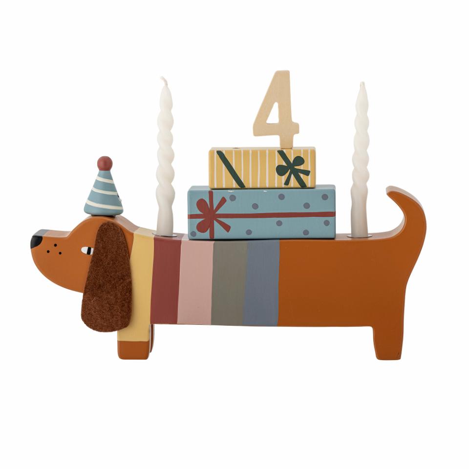 Produktbillede af Bloomingville Charlie Fødselsdagsdekoration Brun MDF i premium kvalitet