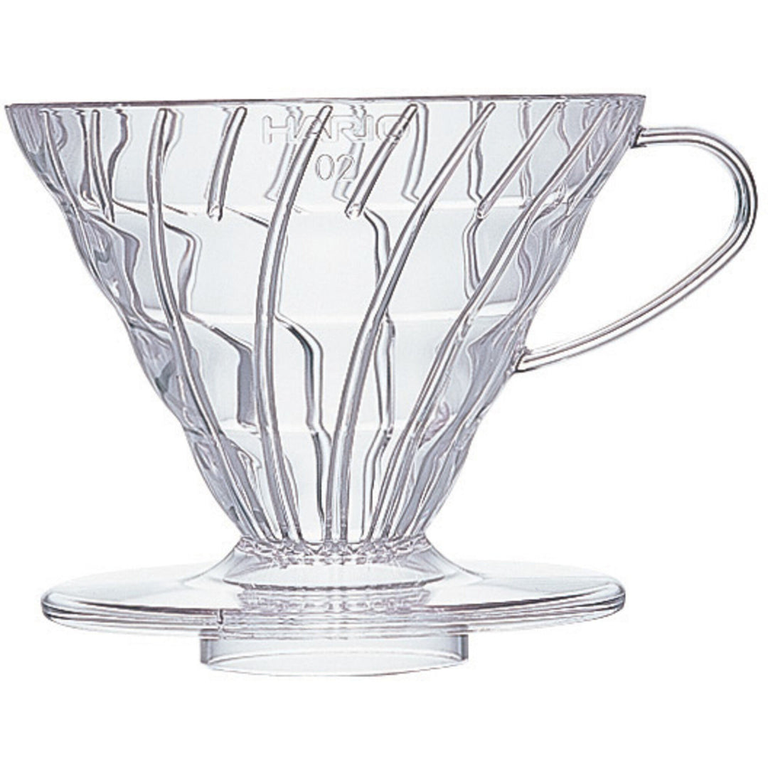 Hario Hario 2 Cup Dripper V60 klar plast ❤ vinkelbillede (Kaffeskål)