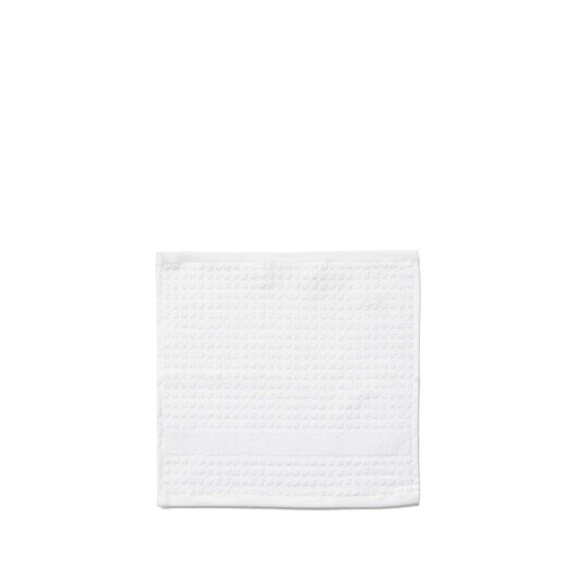 Produktbillede af Juna Check Vaskeklud hvid 30x30 cm i premium kvalitet