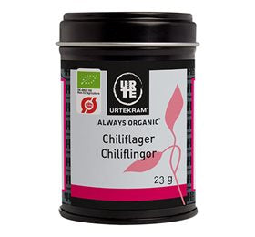 Produktbillede af Urtekram Chilliflager Ø 23g. på tilbud