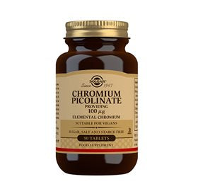 Produktbillede af Solgar Chrom Picolinat 100 ug 90 tab. på tilbud