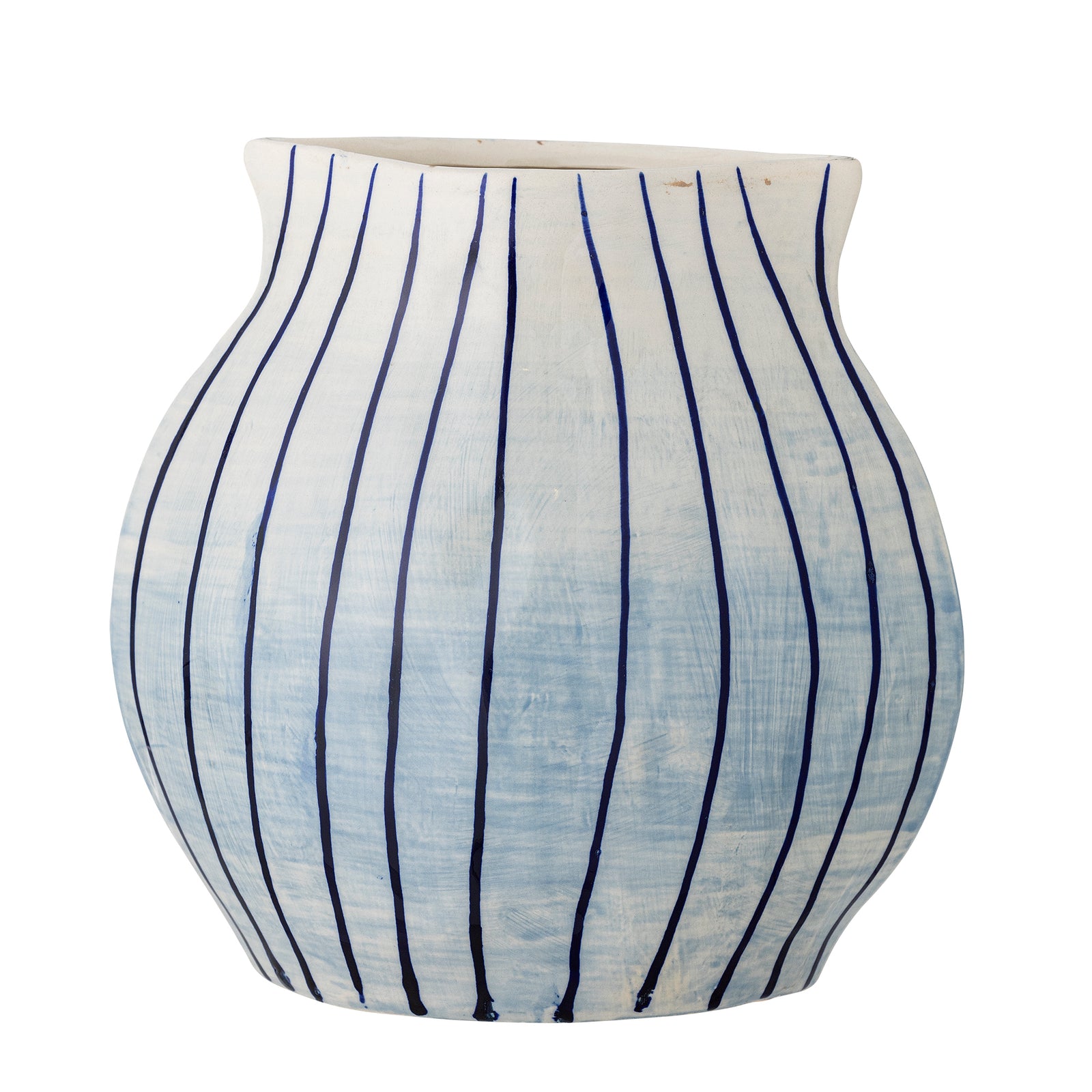 Produktbillede af BLOOMINGVILLE Esra vase blå stentøj H:22 i premium kvalitet