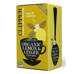 Produktbillede af Clipper Citron & Ingefær Ø 20br. på tilbud