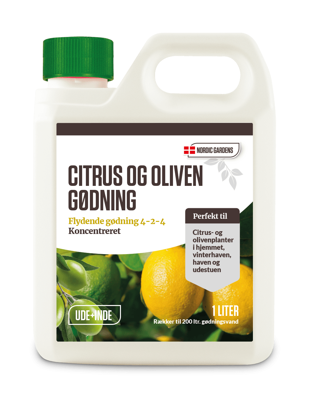 Produktbillede af Citrus- og olivengødning 1 liter på tilbud i høj kvalitet