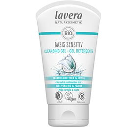 Detaljeret produktbillede af Lavera Cleansing Gel Basis Sensitiv 125 ml. X dato 11/25 på tilbud
