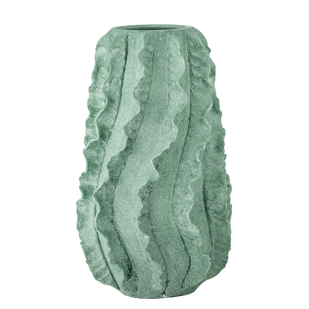 Produktbillede af CREATIVE COLLECTION Natika deko vase grøn terrakotta H:37 i premium kvalitet
