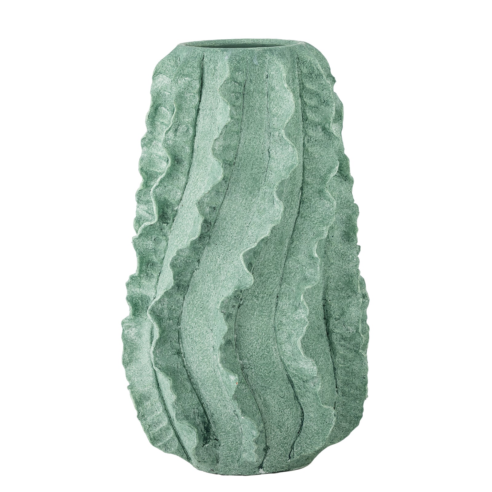 Produktbillede af CREATIVE COLLECTION Natika deko vase grøn terrakotta H:37 i premium kvalitet
