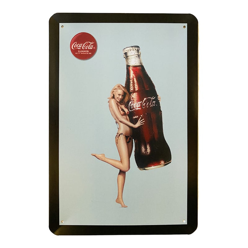 Produktbillede af Metalskilt Cola på tilbud