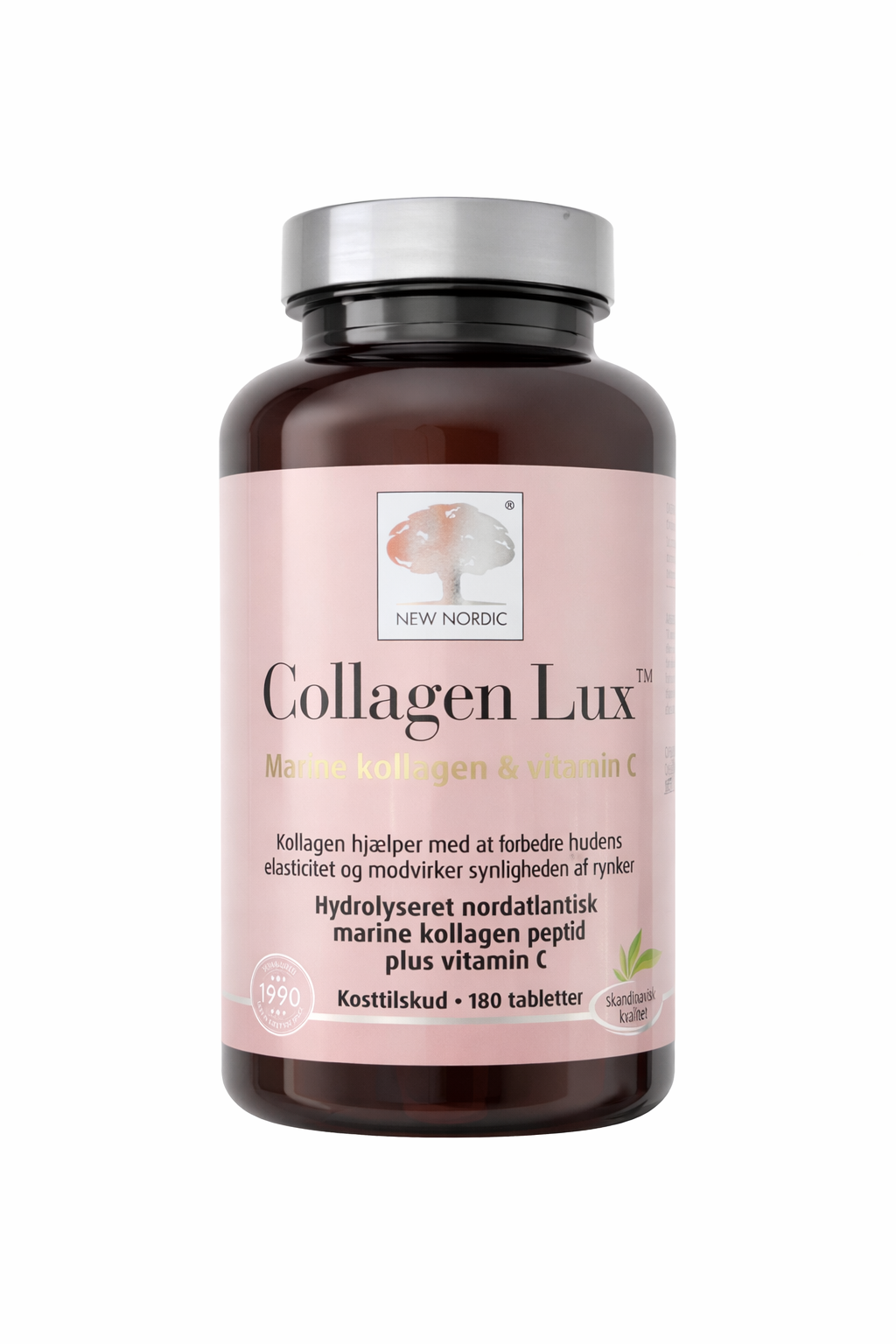 Produktbillede af New Nordic Collagen Lux 180 tabl. 3 for 495,- på tilbud i brug