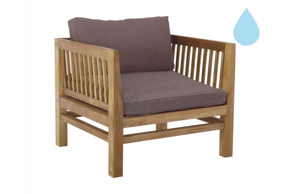 Produktbillede af Colorado Teak Dining Sofastol Sand Vandafvisende på tilbud i høj kvalitet