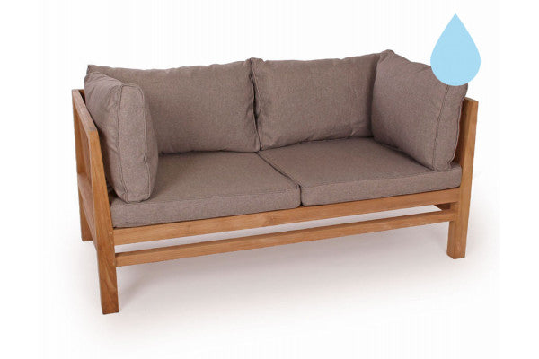 Produktbillede af Colorado Teak Sofa 2 pers. Sand Vandafvisende på tilbud i høj kvalitet
