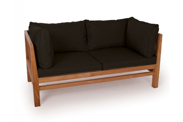 Produktbillede af Colorado Teak Sofa 2 pers. Sort på tilbud i høj kvalitet