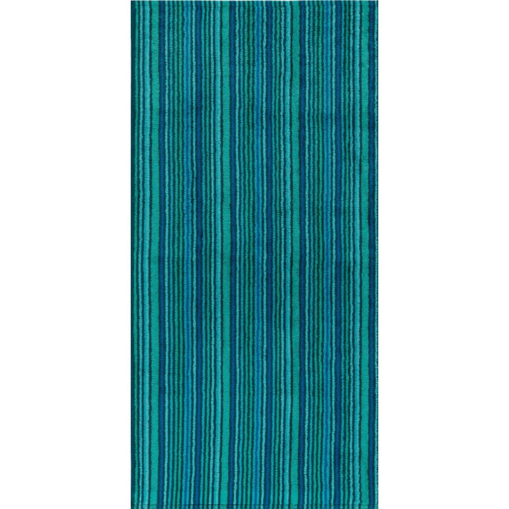 Produktbillede af Combi Stripes grøn-Håndklæde 50 x 100 cm på tilbud i høj kvalitet