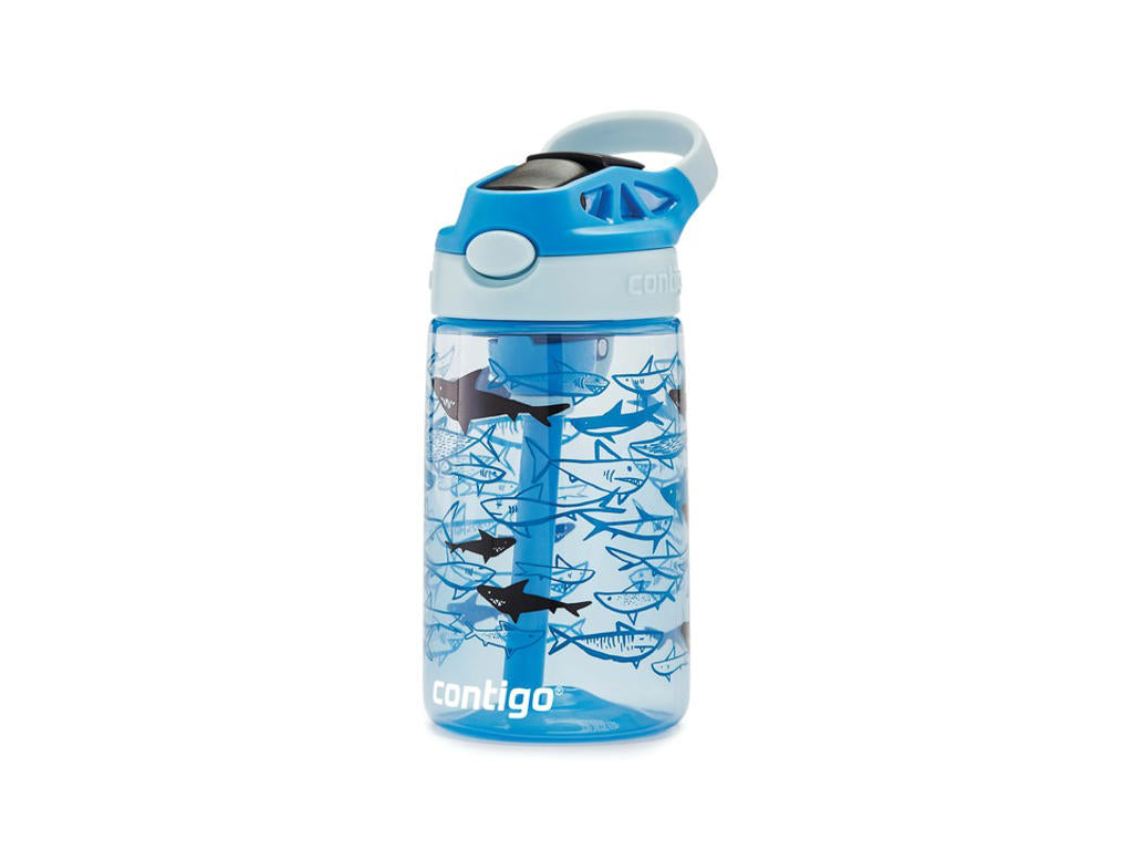 Produktbillede af Contigo Easy clean Blue sharks 420ml i premium kvalitet