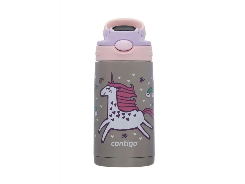 Produktbillede af Contigo Easy clean steel Strawberry Flying Unicorn 380ml i premium kvalitet