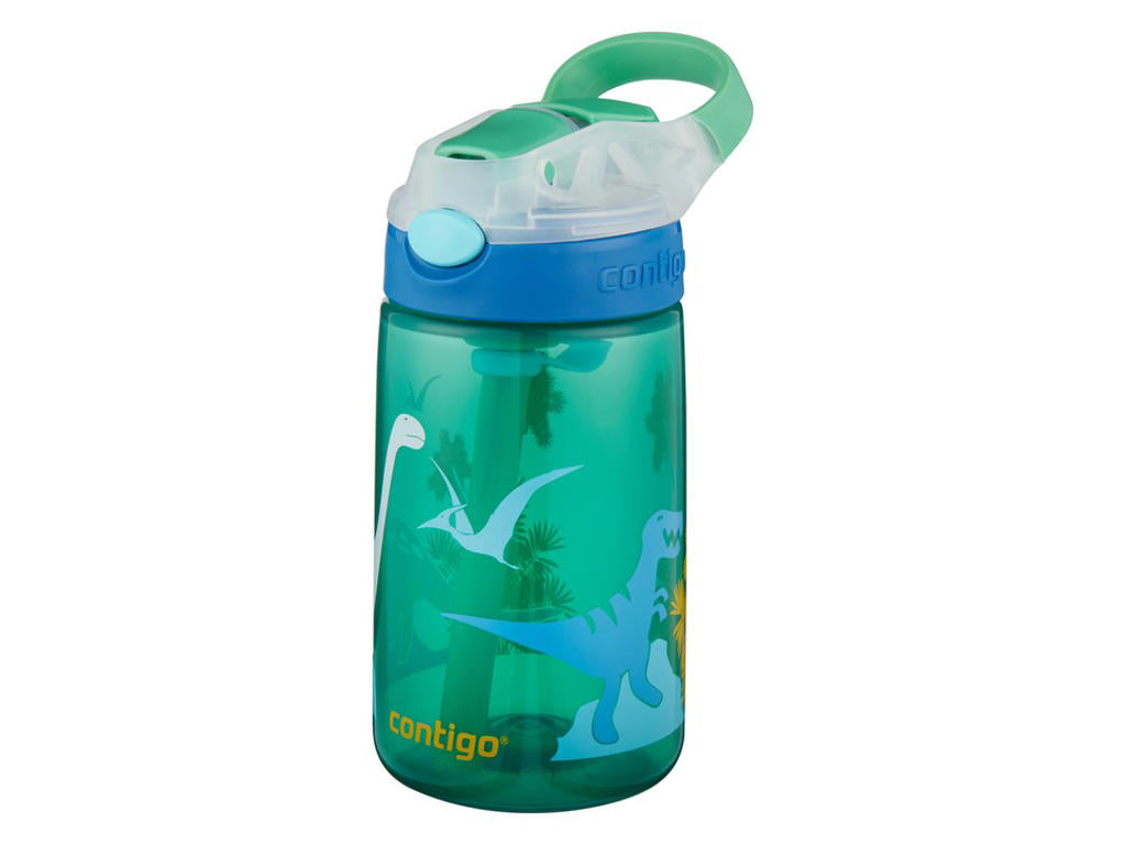 Produktbillede af Contigo Gizmo flip Jungle Green Dino 420ml i premium kvalitet