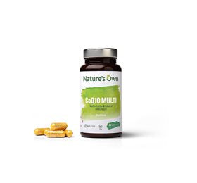 Produktbillede af Natures Own CoQ10 Multi Whole Food 60 kaps. på tilbud