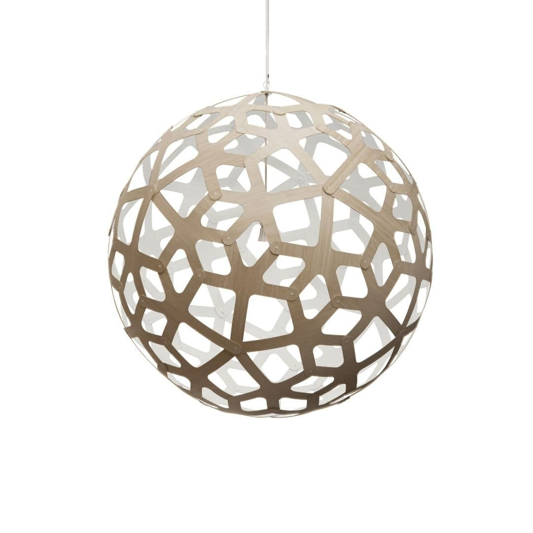 Produktbillede af Coral Ø100 Pendel Bamboo / Hvid David Trubridge i premium kvalitet