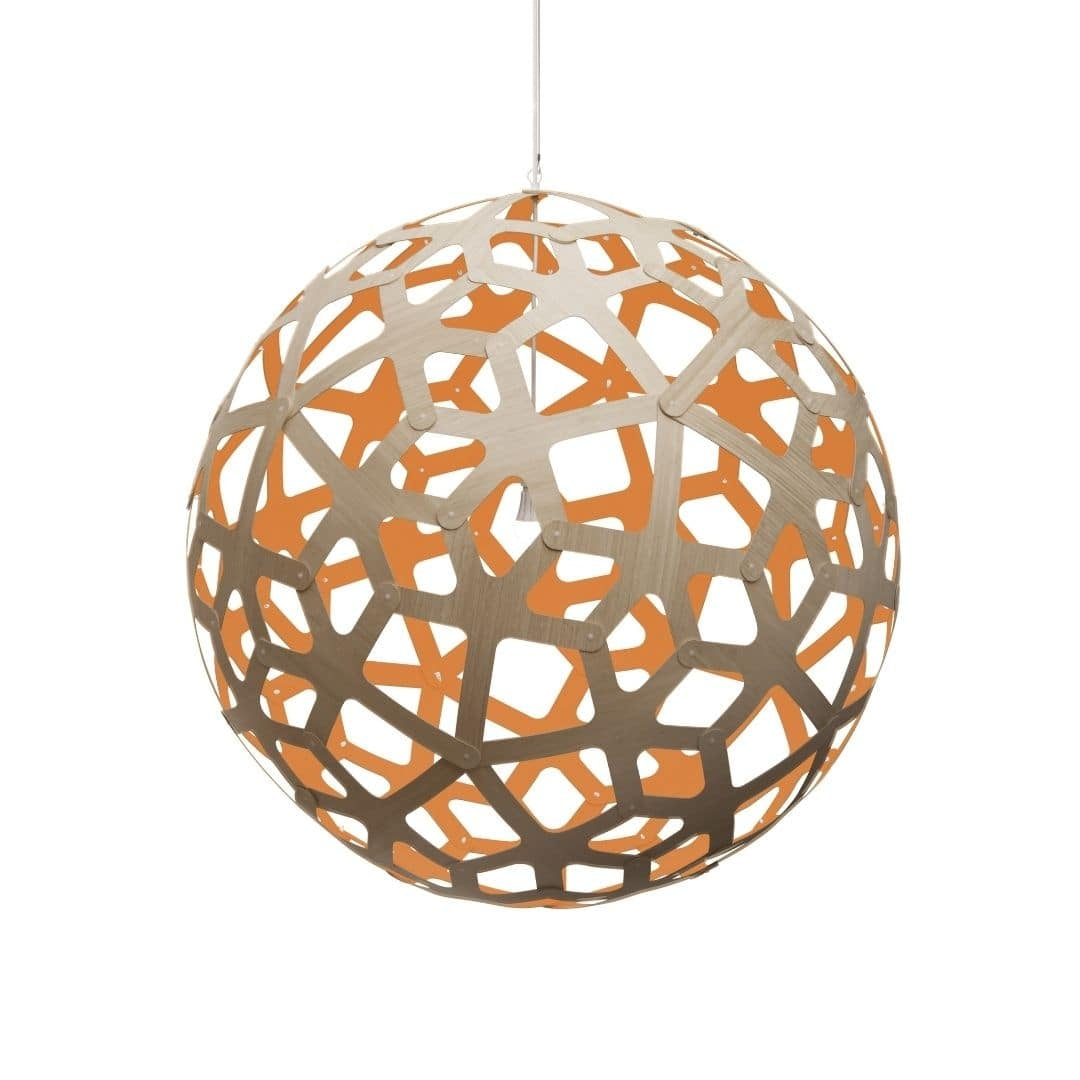 Produktbillede af Coral Ø120 Pendel Bamboo / Orange David Trubridge i premium kvalitet