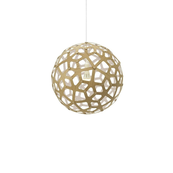 Coral Ø40 Pendel Bamboo / Hvid David Trubridge