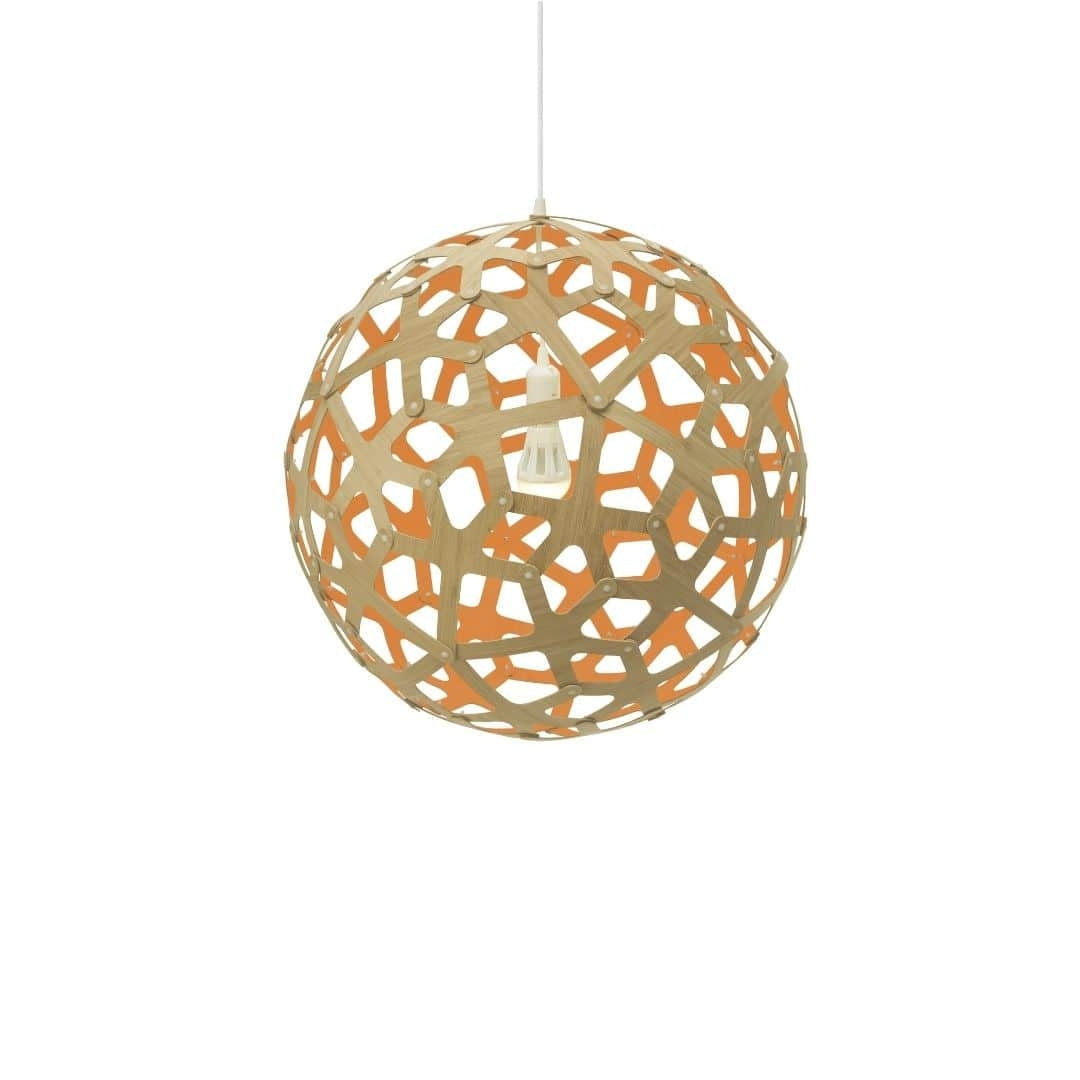 Produktbillede af Coral Ø60 Pendel Bamboo / Orange David Trubridge i premium kvalitet