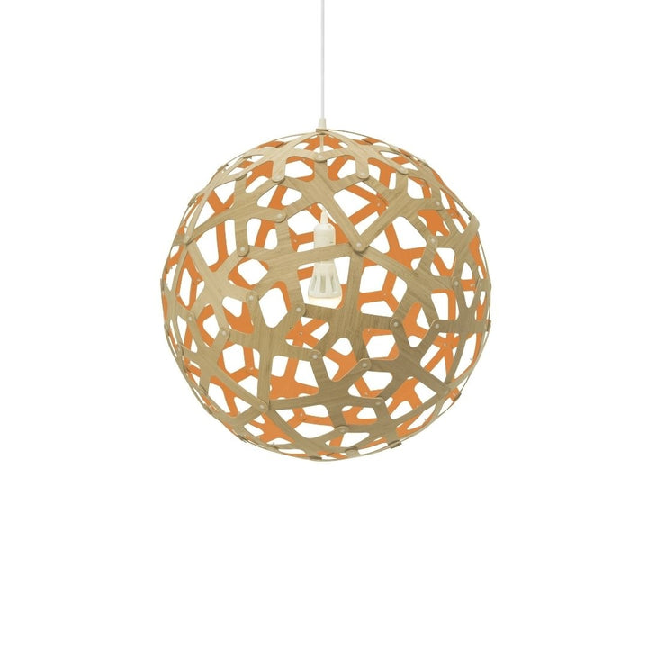 Coral Ø80 Pendel Bamboo / Orange David Trubridge