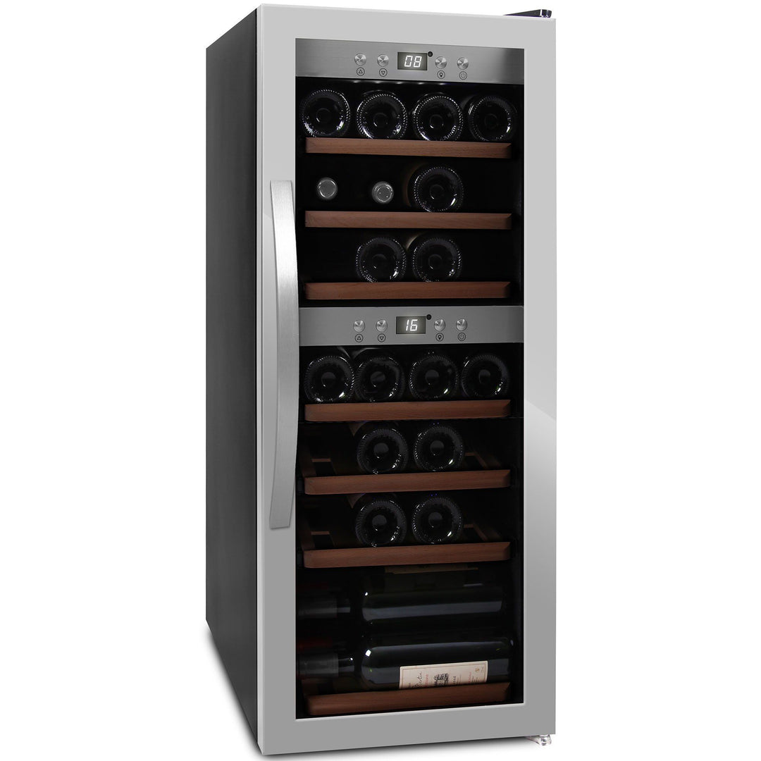 Mquvée Mquvée WineExpert 38 vinkøleskab, rustfrit stål – close-up (Vinkøleskabe)