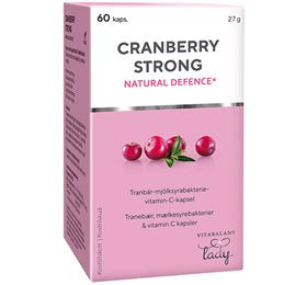 Detaljeret produktbillede af Vitabalans Cranberry Strong 60 kap. på tilbud