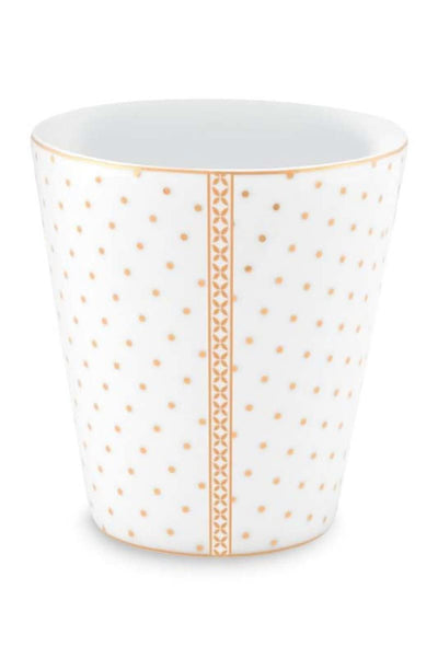 Se tilbud på Mug without Ear Royal Yerseke Golden Dots 230ml! Billigt udsalg på Pip Studio. Køb online nu! Hurtig levering, 1-2 hverdage. Varenummer: CADEC-51.002.278. Spar op til 51%.