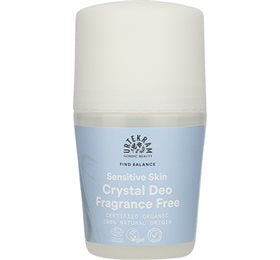 Produktbillede af Urtekram Crystal deo roll on Fragrance Free 50ml. på tilbud