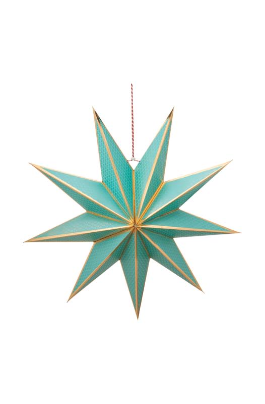 Produktbillede af Christmas Star Paper Green 60cm på tilbud i høj kvalitet