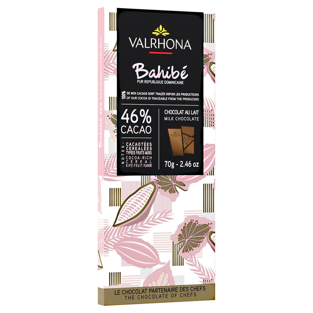 Valrhona Valrhona Bahibe 46% chokoladebar, 70 g – detaljebillede (Chokolade)