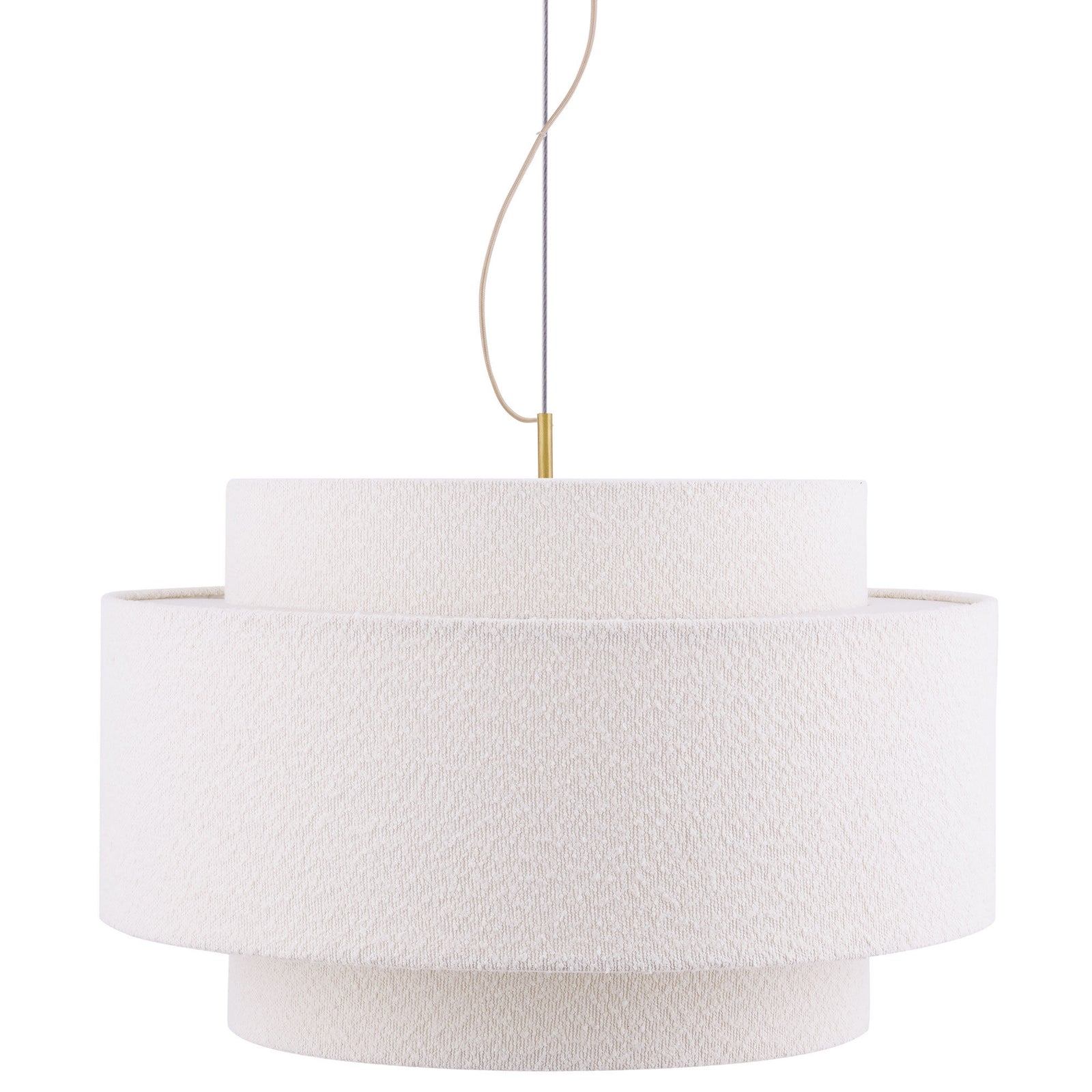 Globen lighting Globen Lighting Noah Bouclé pendellampe 70 cm, hvid ❤ produktbillede (Lampe)