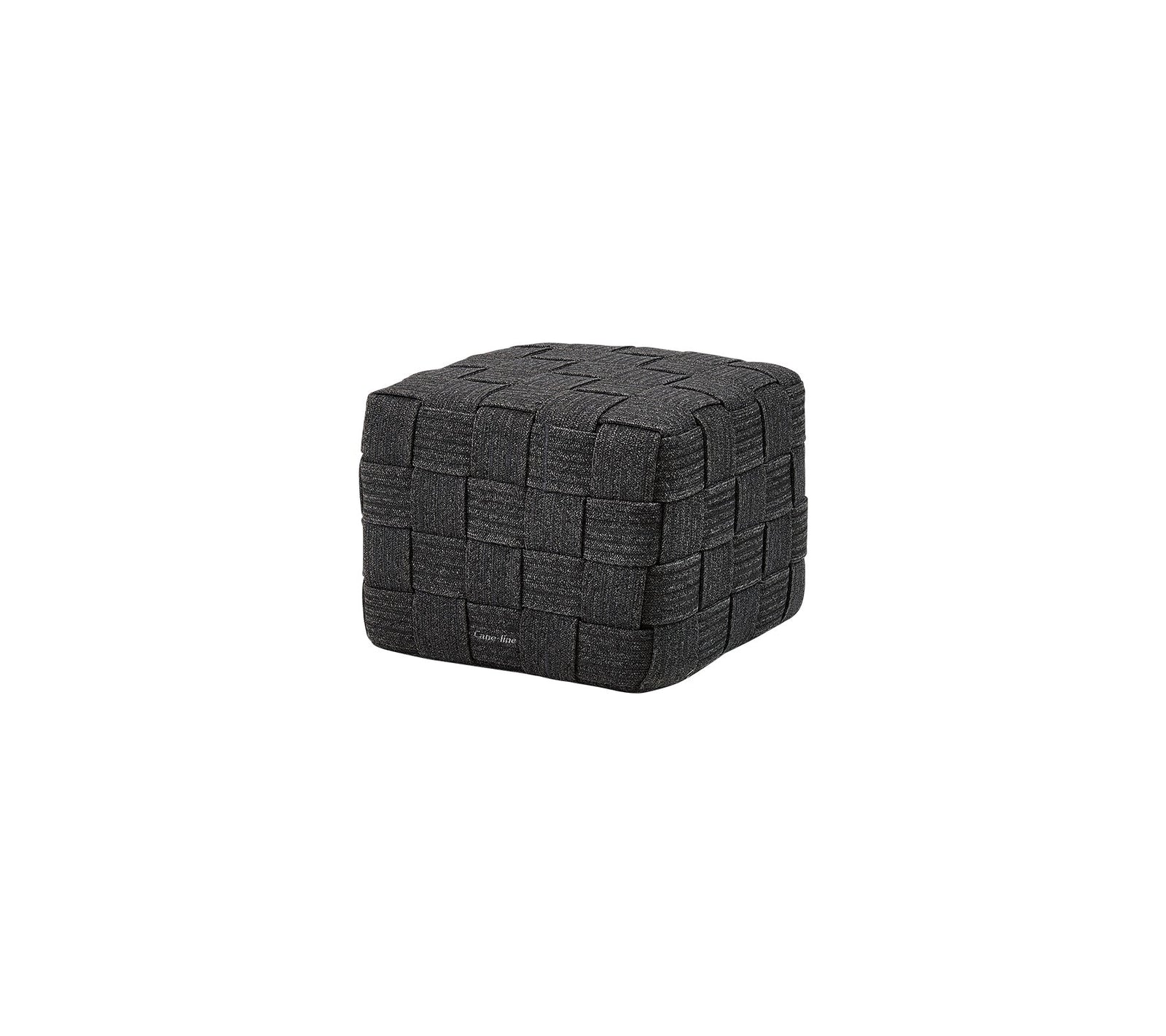 Produktbillede af CANE- LINE CUBE FODSKAMMEL DARK GREY 48 i premium kvalitet