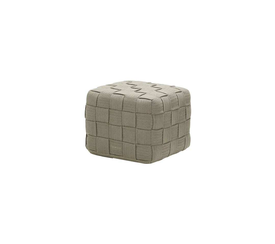 Produktbillede af CANE- LINE CUBE FODSKAMMEL TAUPE 48 i premium kvalitet