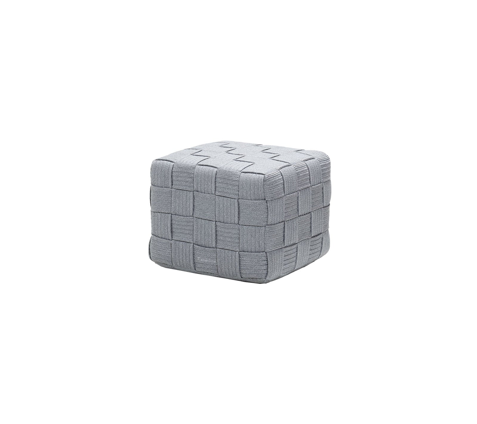 Produktbillede af CANE- LINE CUBE FODSKAMMEL LIGHT GREY 48 i premium kvalitet