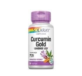 Detaljeret produktbillede af Solaray Gurkemeje Curcumin Gold 30 kap. DATOVARE 08/2025 på tilbud
