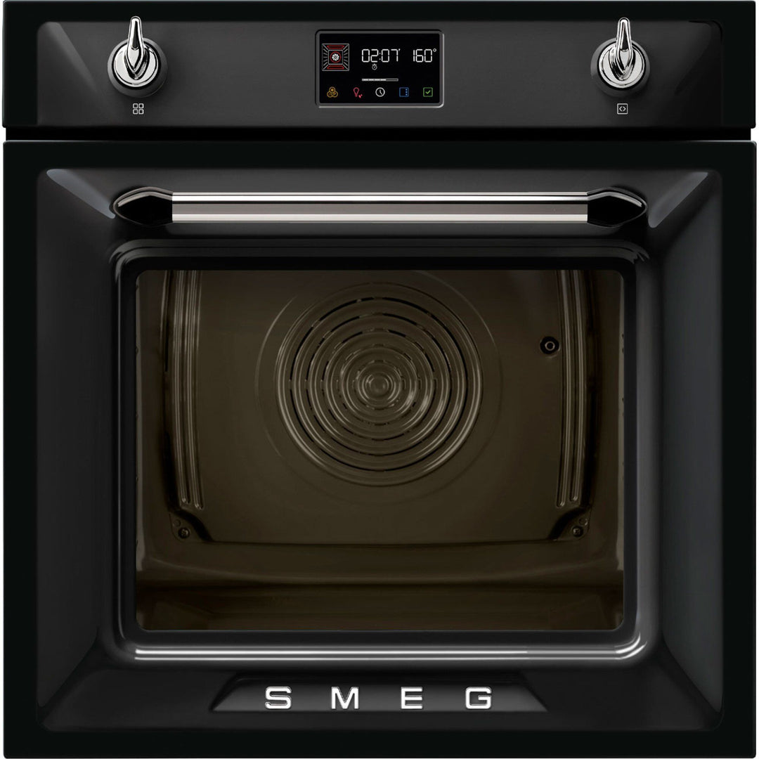 Smeg Smeg SOP6902S2P indbygningsovn 68 liter, sort ❤ produktfoto (Kombinationsovn)