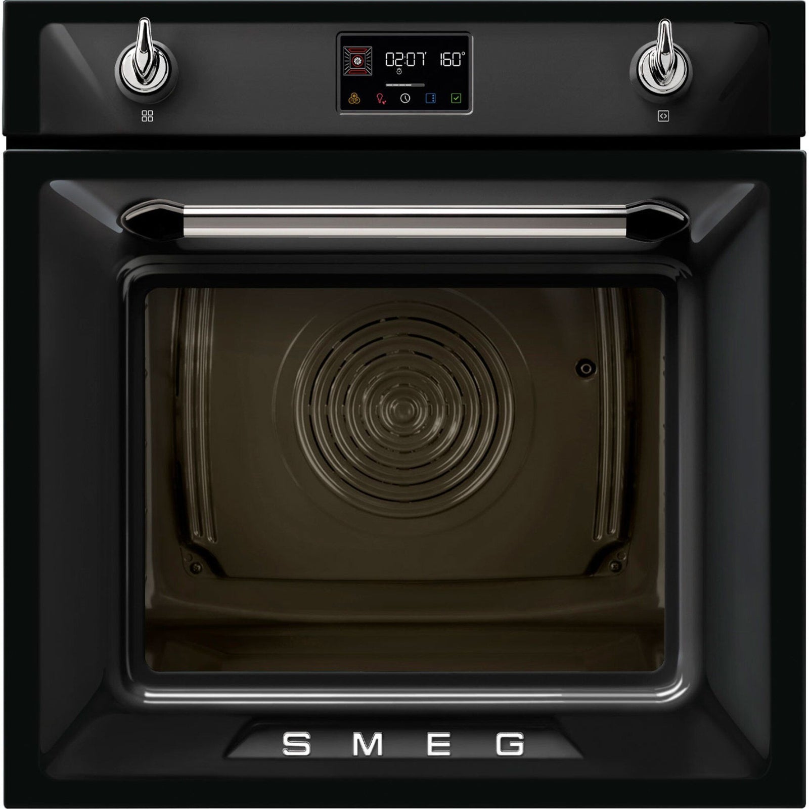 Smeg Smeg SOP6902S2P indbygningsovn 68 liter, sort ❤ produktfoto (Kombinationsovn)