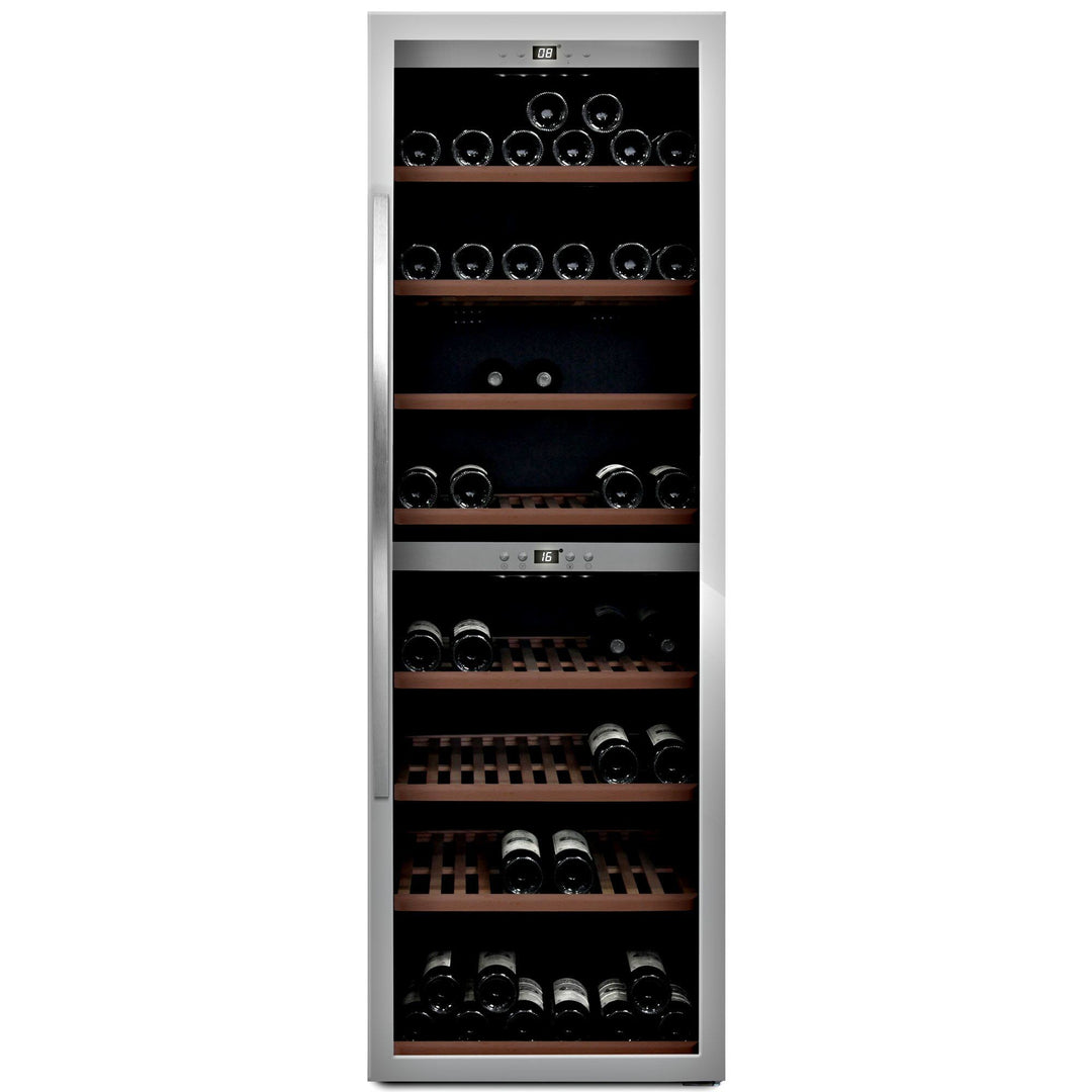Mquvée Mquvée WineExpert 180 vinkøleskab, rustfrit stål – close-up (Vinkøleskabe)