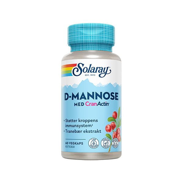 Produktbillede af Solaray D-Mannose m. Cranactin 60 kapsler på tilbud