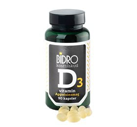 Produktbillede af Bidro D-vitamin 38 ug m.appelsinsmag 90 kap.X på tilbud