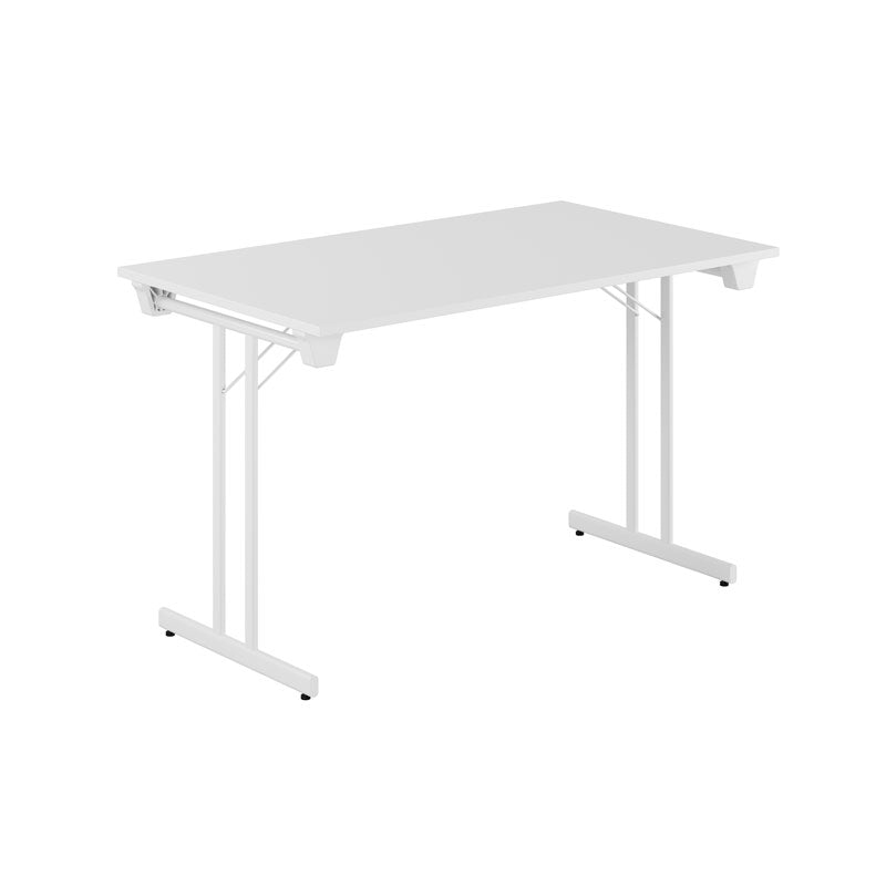 Produktbillede af Dinner Style 120x70cm Sammenklappeligt bord Hvid-hvid på tilbud