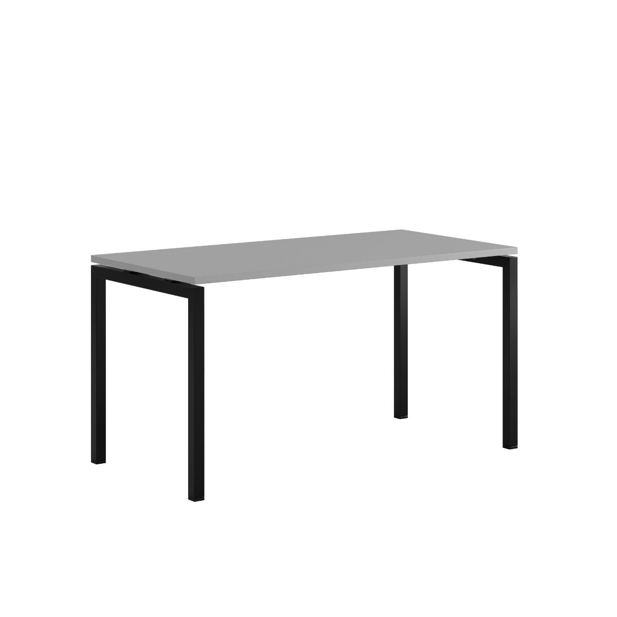 Produktbillede af Luna U Bord 140x70cm Grå-sort på tilbud