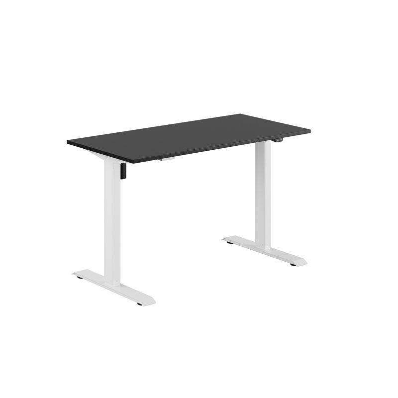 Produktbillede af EASY Hæve/Sænkebord m/1 motor 120x60cm Sort-hvid på tilbud