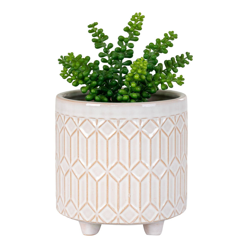 Keramik Urtepotte - Hvid H19,5 cm ❤ Stort online udvalg i HouNordic ❤ Billig fragt og hurtig levering 2 - 5 hverdage ❤ Varenummer: BGH-43715247571196 / Ean: &